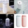 ABS Air Humidifier Adjustable Breathing Light Sealed 400ml Cylindrical Button Control Home Office Mist Maker Diffuser