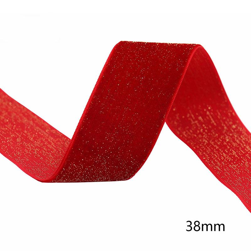 5yard Christmas Decoration Red Ribbon Artificial Home Room Decor Christmas Tree Pendant New Year Cake Craft Gifts Box Accessory