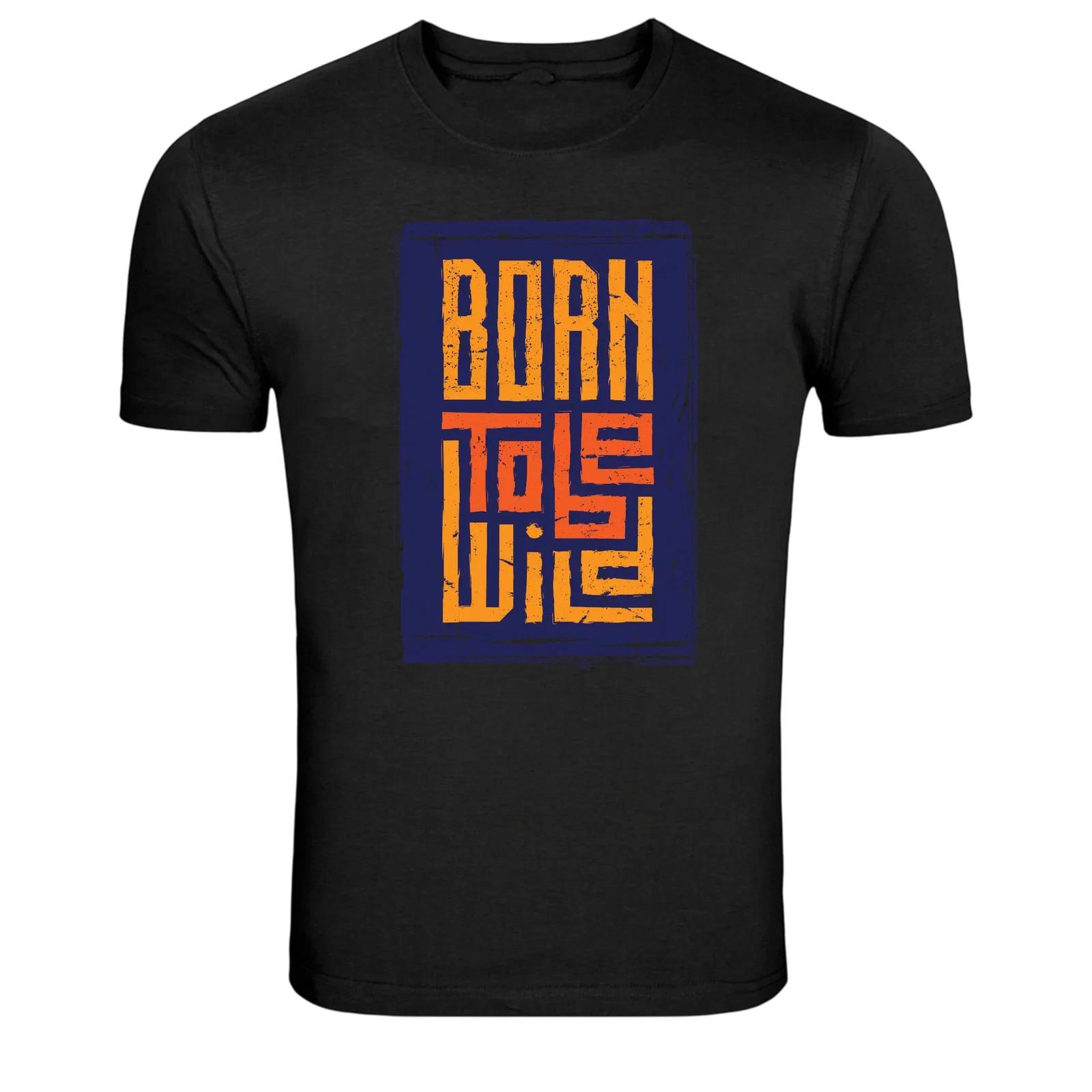 Born To Live Motivational Typography Graphic T-Shirt S