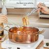 Hammered Copper Stainless Steel Mandarin Duck Hot Pot