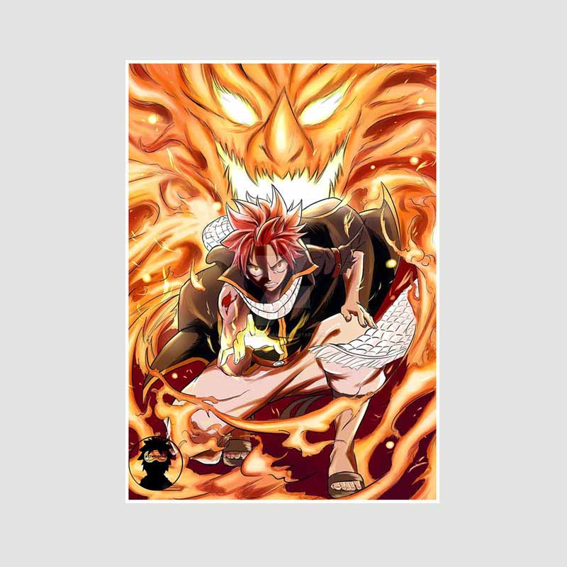 

Класичні плакати та принти аніме Fairy Tail Домашній декор Ретро Білий папір Плакат високої чіткості Настінне мистецтво Картина для декору вітальні Фреска 42x30cm