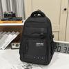 Large Capacity Men's Backpack Women's Color Contrast Backpack Middle School Student Schoolbag