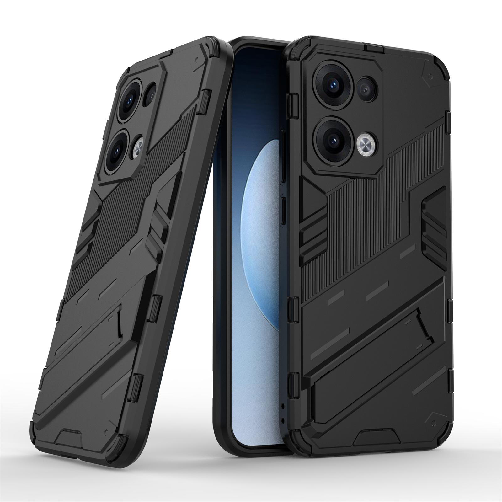 

For Oppo Reno13 5G (Global) Case PC+TPU Shockproof Phone Cover with Kickstand White