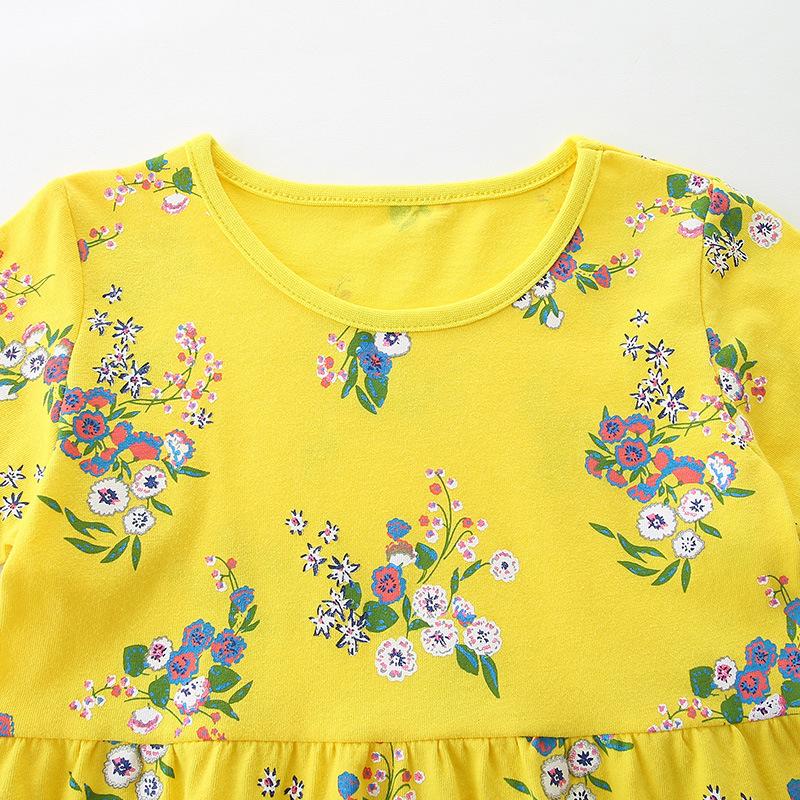 Sommer Neuheiten: Mädchenkleider Prinzessinnenkleider für Mädchen Freizeit Rundhals Mode Print Kinderkleider