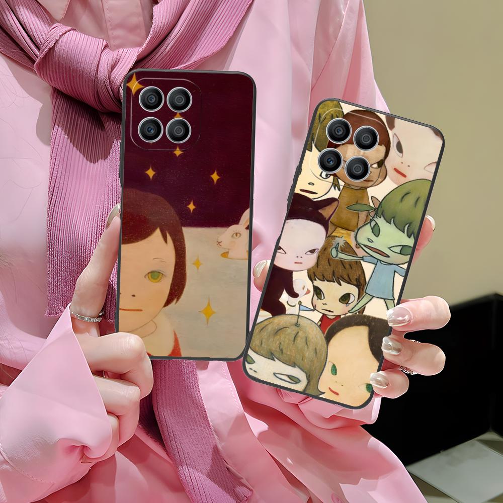 Anime Yoshitomo Nara Phone Case for Honor 90 80 70 60 50 30 20 10 9 8 7 Pro S SE Lite 5G Colorful Printing Cover Pretty Cover