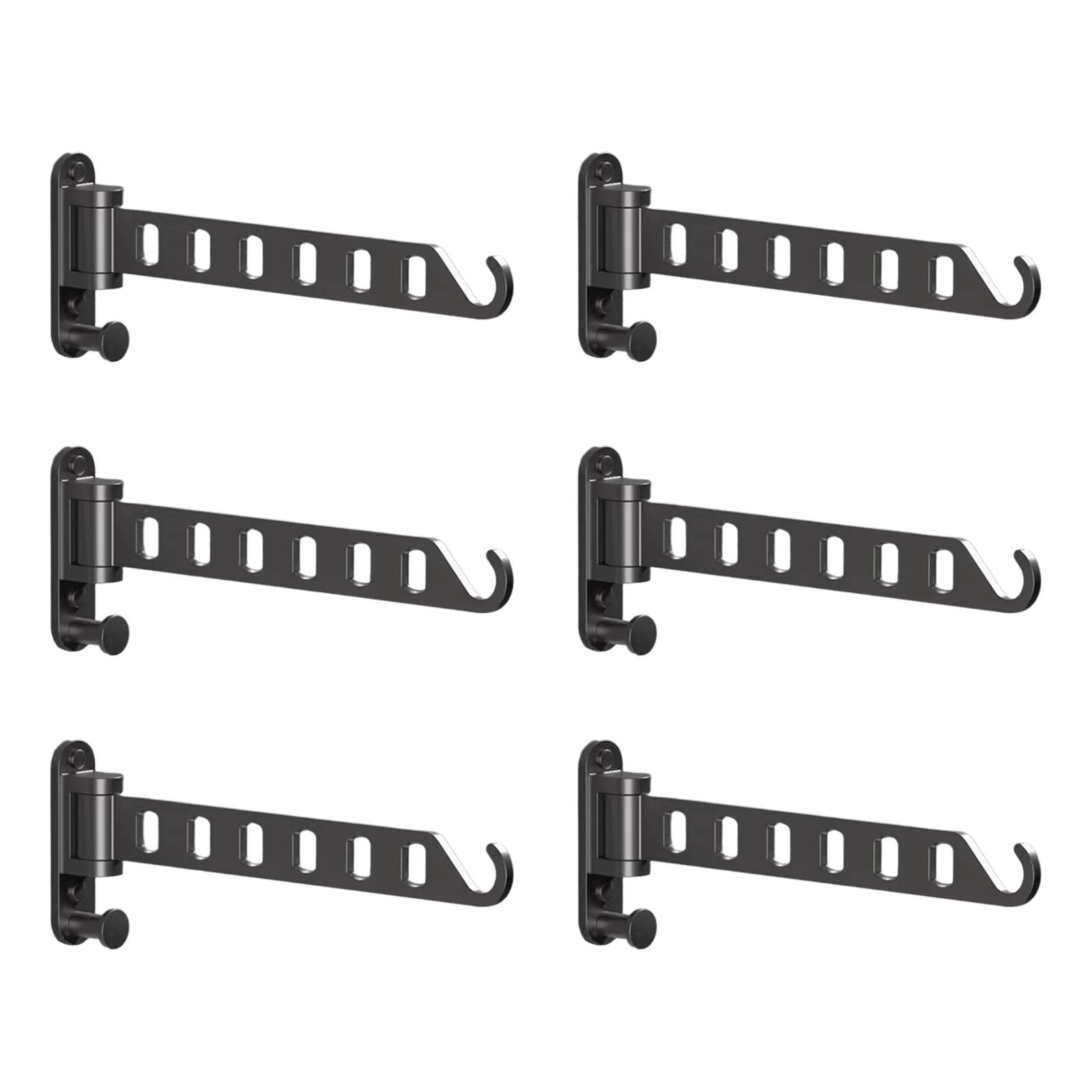 

Metal Laundry Drying Rack Wall Mounted Clothes Hanger Foldable Coat Hanger Holder for Laundry Room Organization and Storage