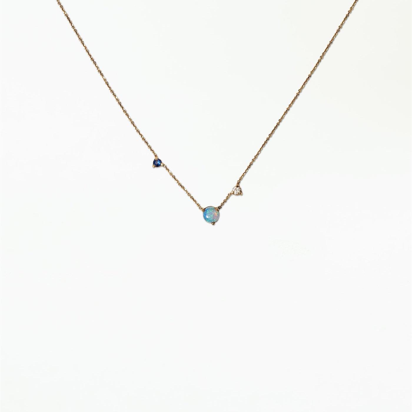 18K Gold-Plated Zirconia Necklace: Retro Pear-Shaped Square Pendant in Color-Preserving Titanium Steel