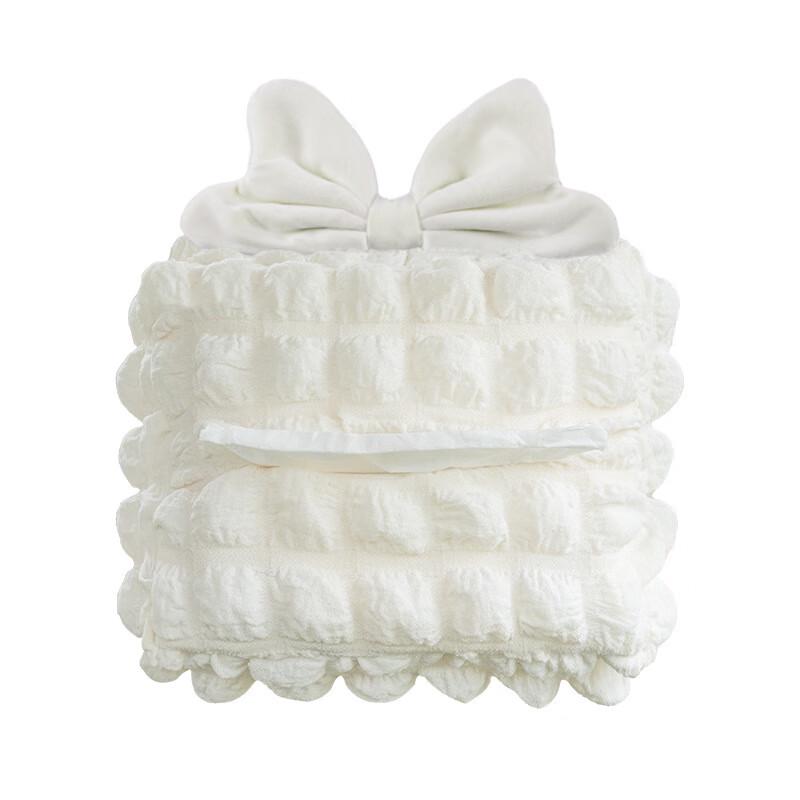 Puff Grid Car Seat Back Tissue Holder