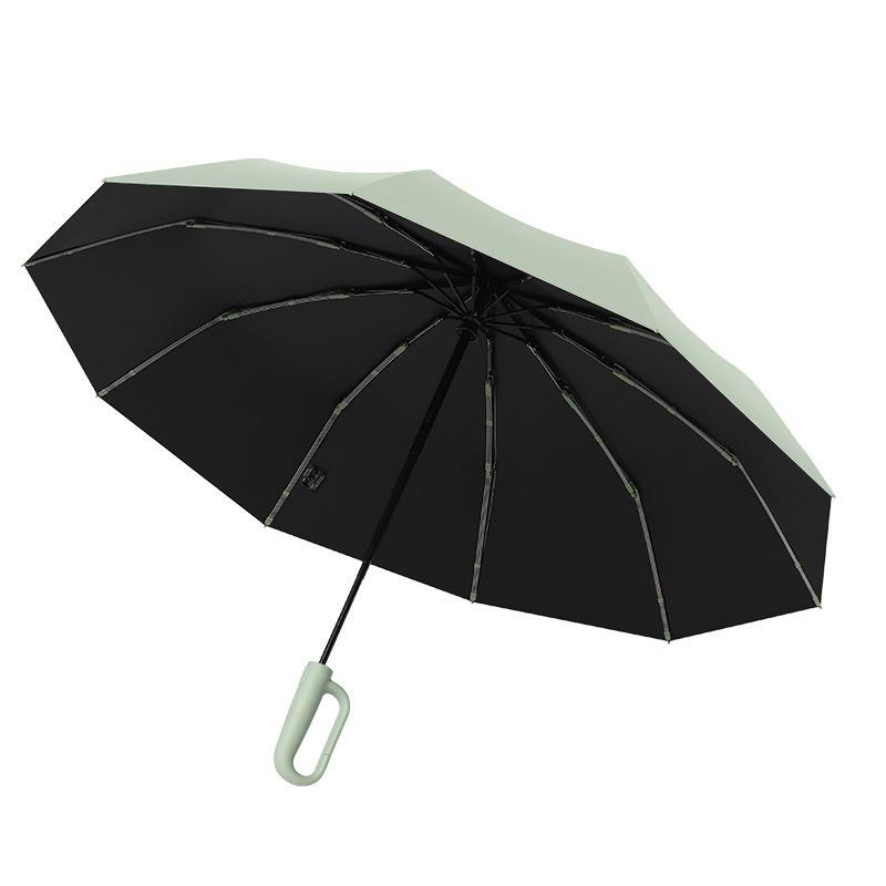Large Umbrella, Automatic Umbrella, Weather and Rain Female Parasol, Enlarged Reinforcement Folding Umbrella, Thickened Rainstorm-proof