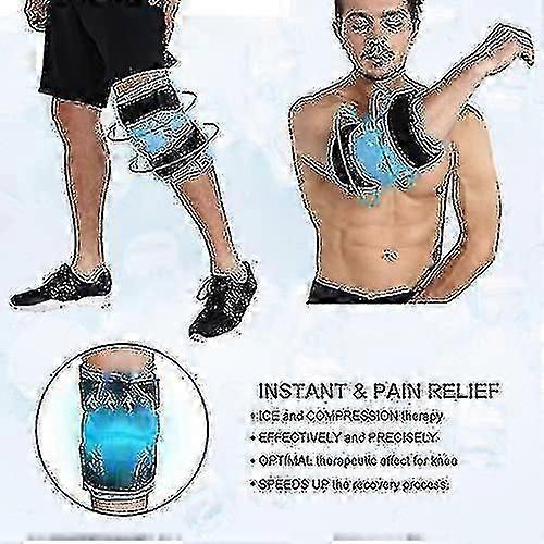 Gel Ice Pack for Knee Pain Relief - Reusable Ice Wrap for Leg Injuries, Swelling, Knee Replacement Surgery - Cold Compress Therapy - 2023 Chang Zhao