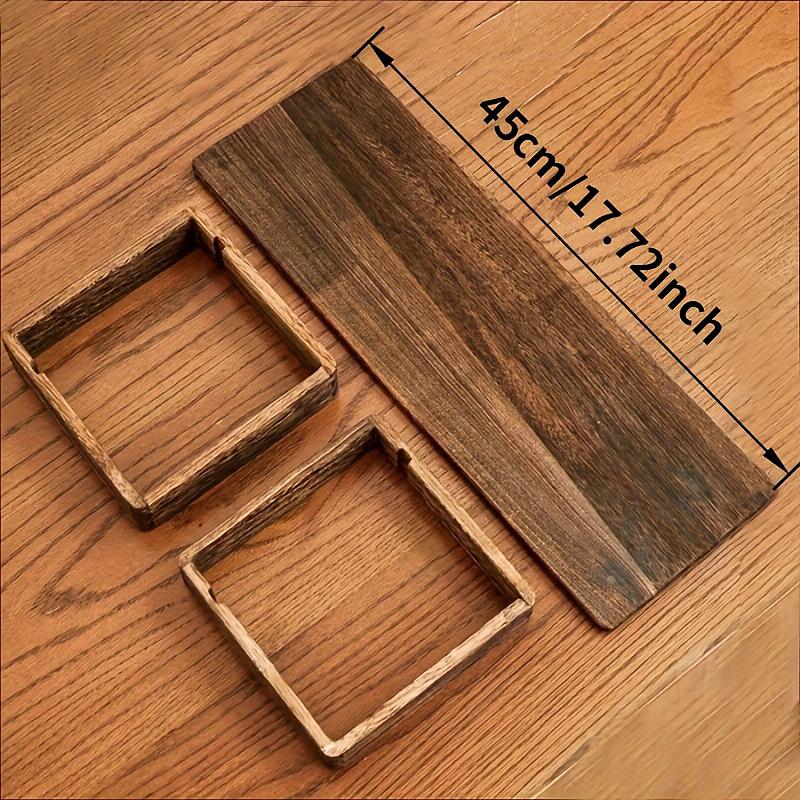 Solid Wood Retro Chinese Style Antique Shelf Desktop Tea Cup Shelf Staircase Display Shelf Tea Pot Tea Set Storage Shelf
