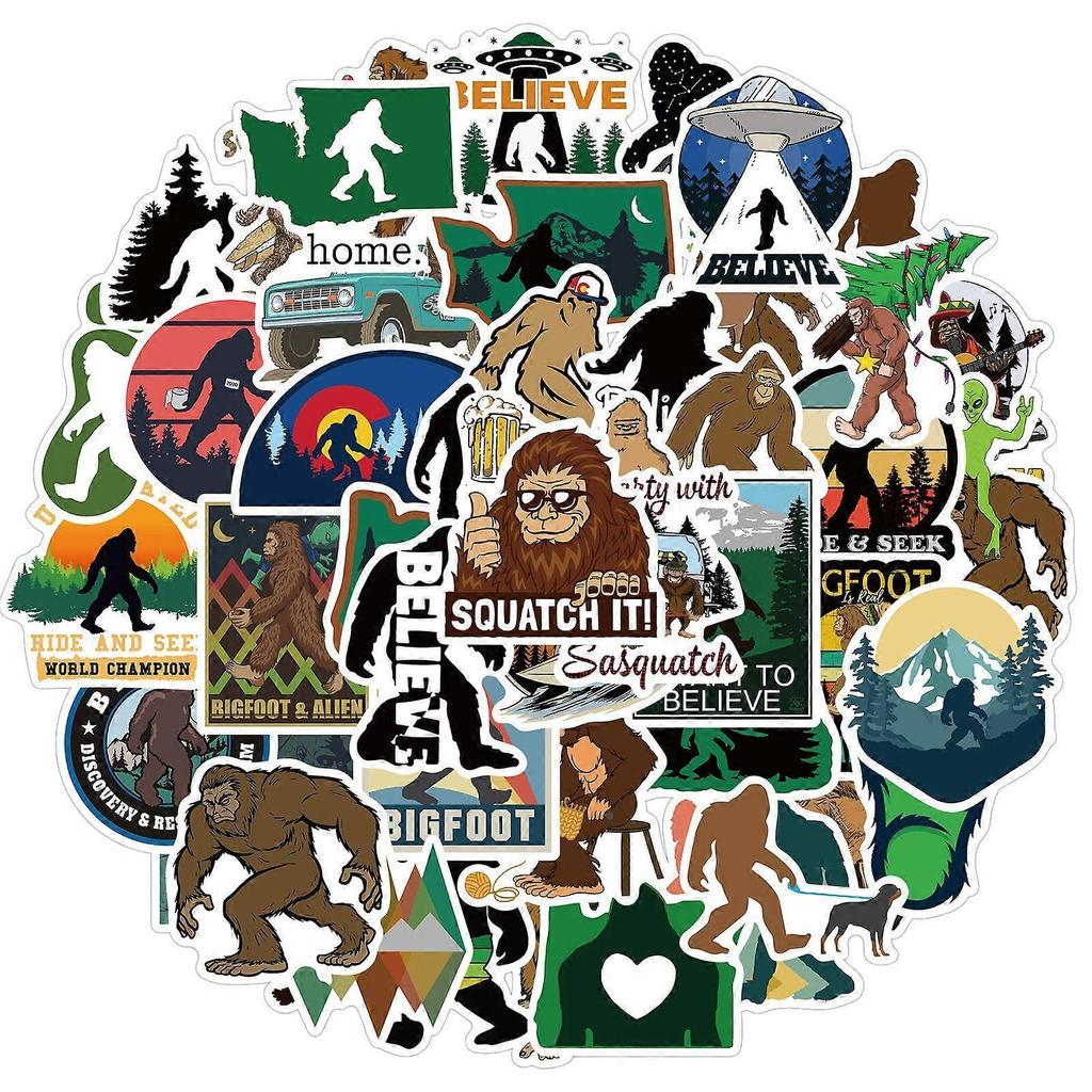 50 Pack Funny Vinyl Stickers,Wild Doodle Large Bulk Sticker Decal