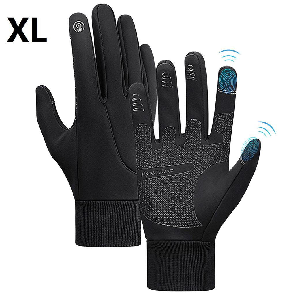 Winter Gloves Men Women Touch Screen Non-Slip Gloves Windproof Water-Resistant Warm Winter Gloves Thermal Running Mittens