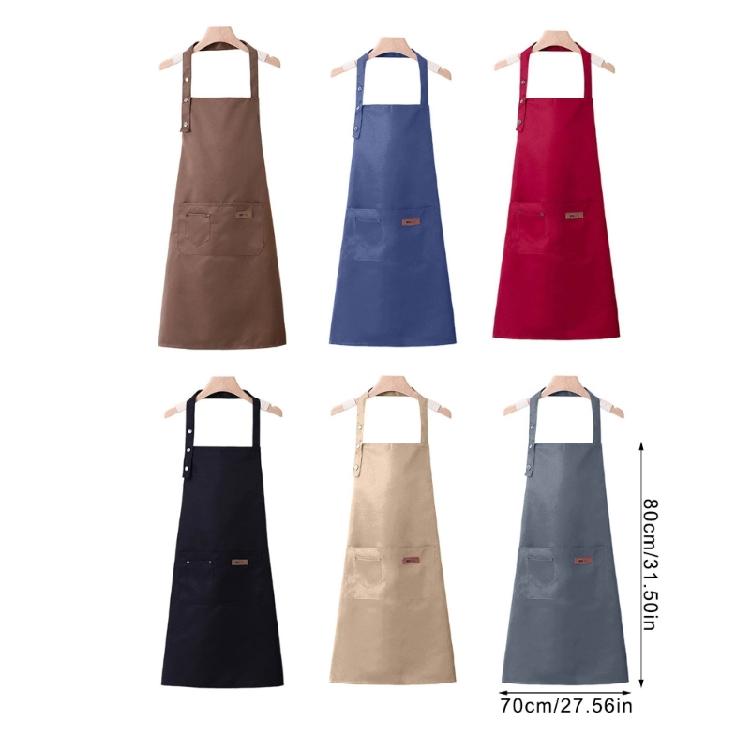 Oil Resistant Quick Clean Apron Adjustable Triple Button Design For Kitchen Gardening And DIY