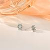 Blue Diamond Small Star Earrings Are Beautiful, Light Luxury, High-end and Versatile Commuter Earrings New Style