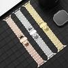 Compatible Stainless Steel Bead Band for Apple Watch 