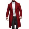 European 2024 Men's Double-Breasted Wool Overcoat In Stock
