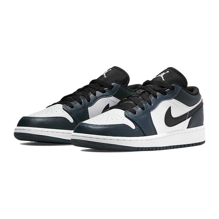 Air Jordan 1 Low Grade School 'Armory Navy' (Unisex) Armory Navy / Black / White Kids' Basketball Shoes 553560 411