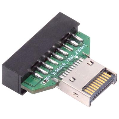 UC-141-TC004 Type-E IDC Socket USB 3.1 Front Panel Header To USB 3.0 20Pin Header Extension Adapter for Desktop Motherboard