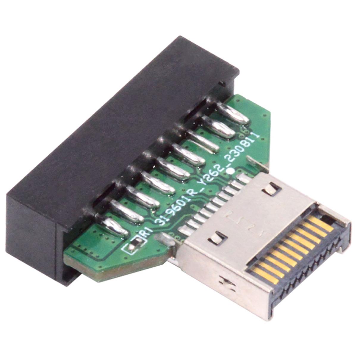 

UC-141-TC004 Роз єм IDC типу E USB 3.1 Роз єм для передньої панелі до 20-контактного роз єму USB 3.0 Адаптер-подовжувач для материнської плати настільного ПК As Shown A