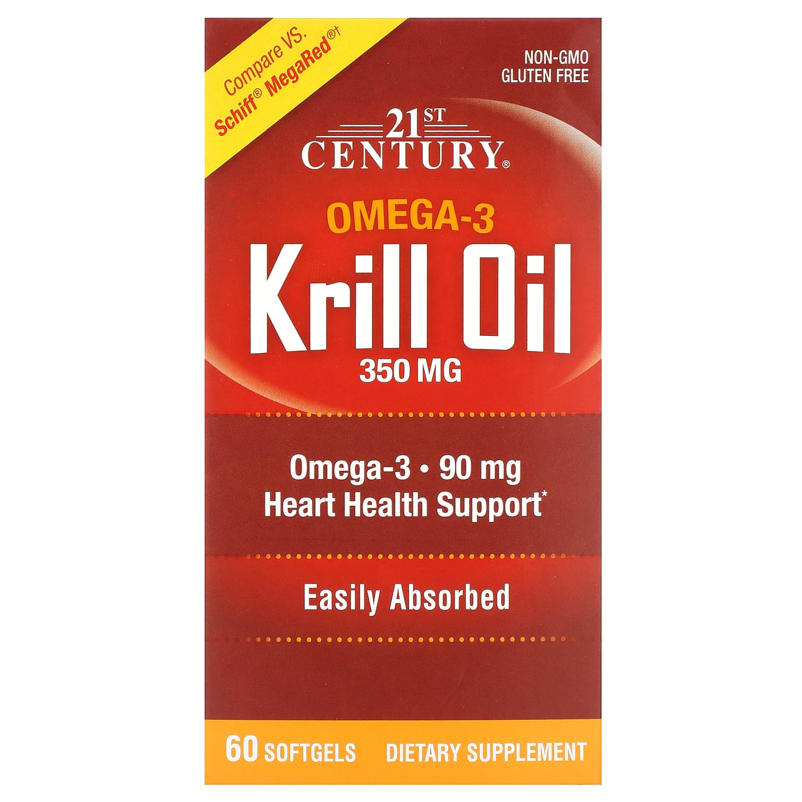 

21St Century, Krill Oil, 300 mg, 60 Softgels