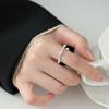 Geometric 925 Silver Irregular Band Ring for Women - Niche Design, Light Luxury, Open Index or Tail Finger Ring