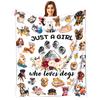 Adorable Animal Patterns Digitalprinted Polyester Bedroom Velvet Flannel Soft Sofa Cover Blanket Fleece Cover Blankets for Beds