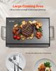 VEVOR Carbon Steel Griddle, 24x16 inch Universal Flat Top Rectangular Plate, Gas Grill Griddle for BBQ Grill, Teppanyaki