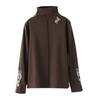 Ethnic Style Embroidery German Velvet Slim-fit Warm Semi-turtleneck Bottoming Shirt for Women's Autumn and Winter with Long Sleeves