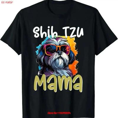 Shih Tzu Hsi Dog Pet Breed Mom T Shirt Vintage Comfortable Breathable Slightly Homme Soft Graphic Vintage Unisex