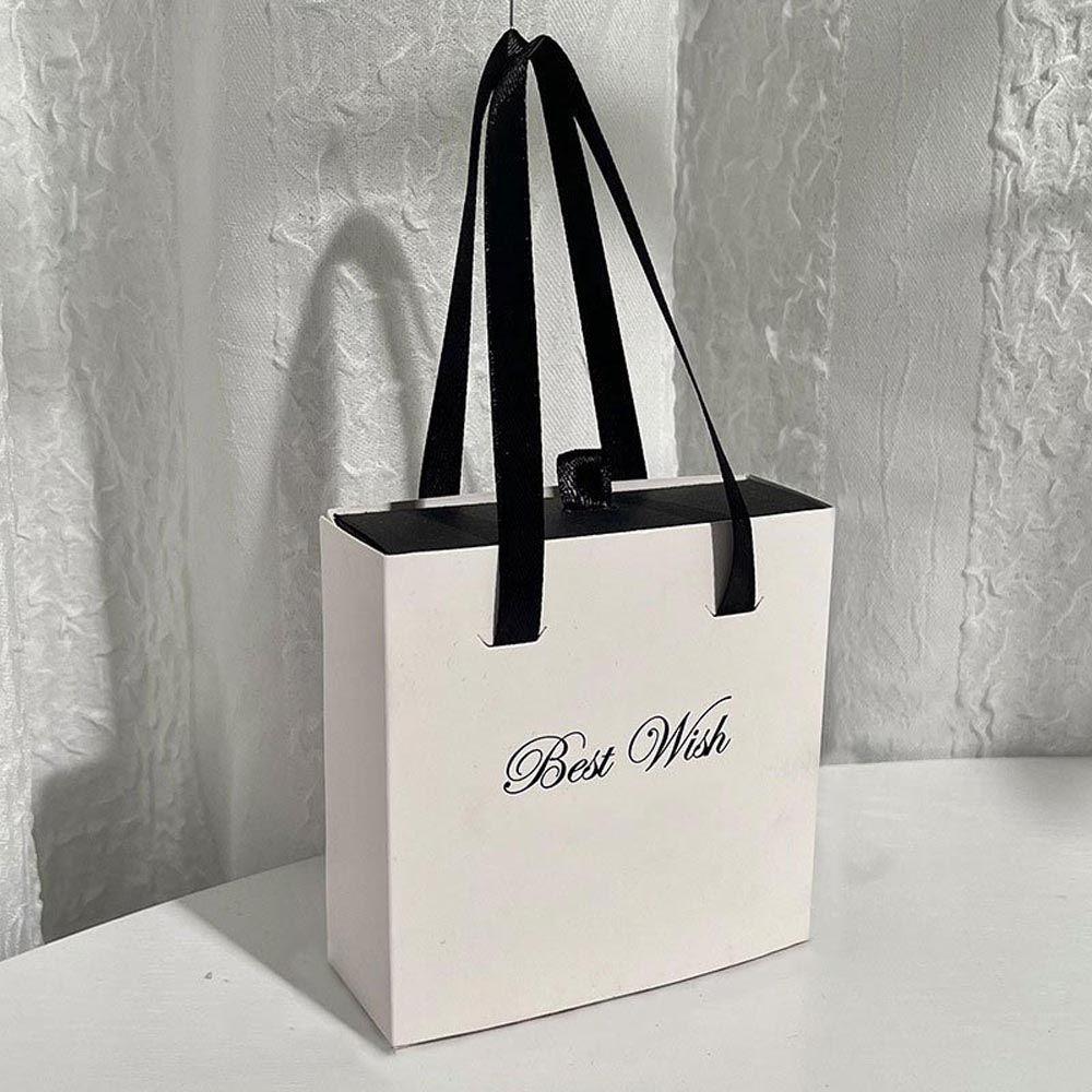 Rectangle Bracelet Packaging Boxes Gift Handbag Jewelry Display Earrings Displays Case Jewelry Box