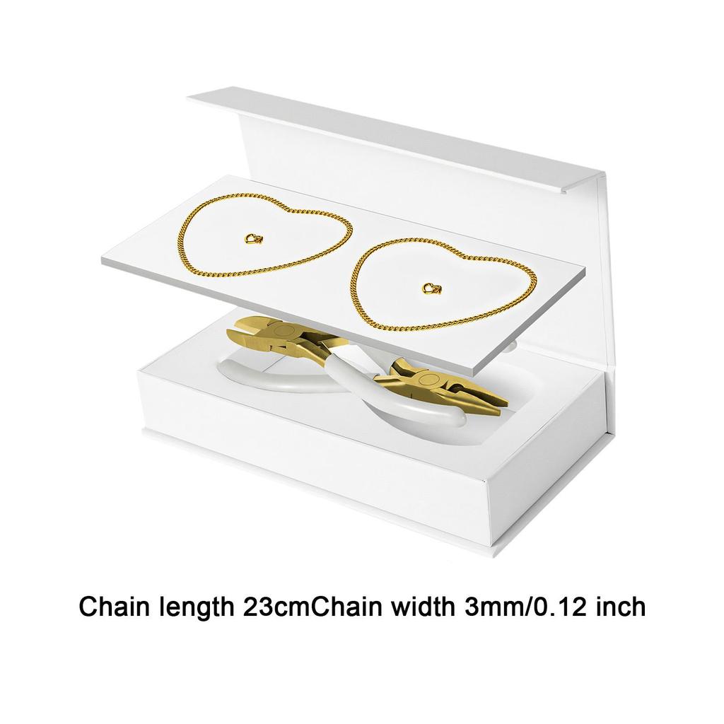 2 Pieces Couple Bracelet Kit Permanent Bracelets Jewelry Making Accessories Locked with Pliers Very