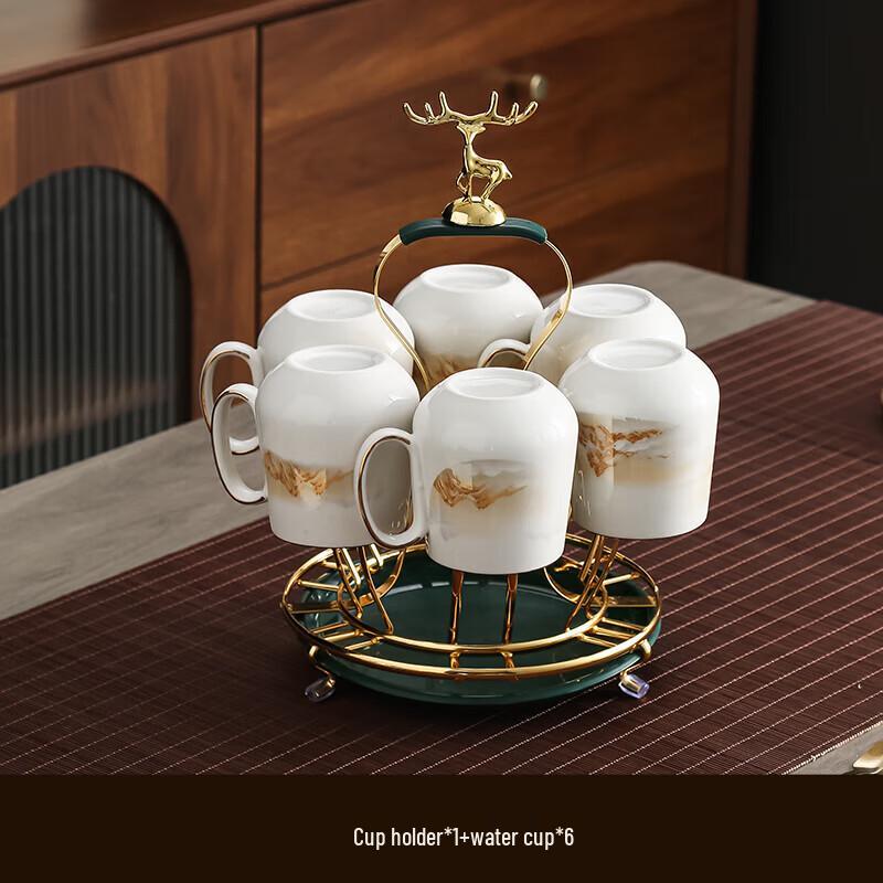 Golden Mountain Sunrise Ceramic Tea Set