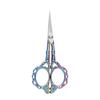 New European Retro Plum Blossom Scissors Household Stainless Steel Scissors Cross Stitch Thread Window Grilles Scissors Hand-cut