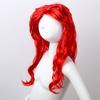 Copii Fete Perucă roșie Sirenă Prințesă Îmbrăcați Peruci din păr sintetic cu accesorii pentru cap
