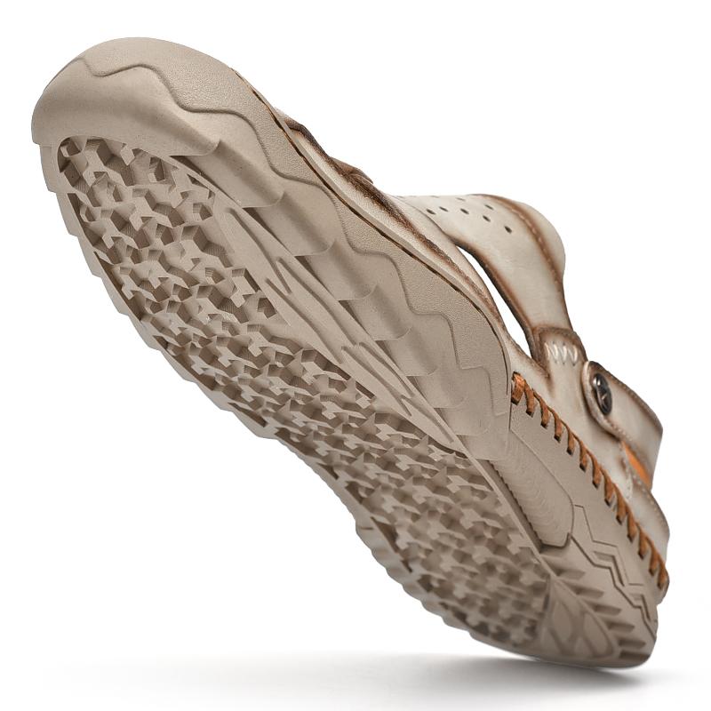 Herren Ledersandalen Strandsandalen Sommer