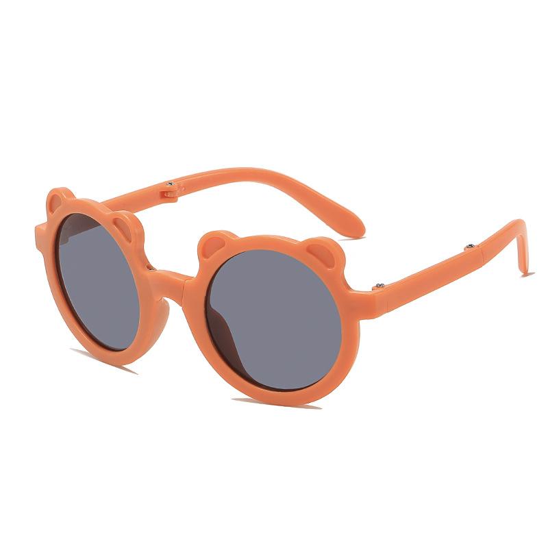 Nové skládací dětské sluneční brýle módní medvídkové sluneční brýle pro chlapce a dívky dětské roztomilé brýle sluneční clona UV ochrana