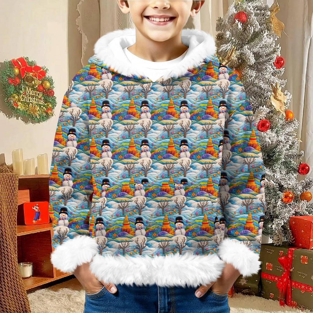 Children's Sweatshirt Girls Boys Long Sleeve Lightweight Casual Hoodie Loose Comfortable  Sweatshirt