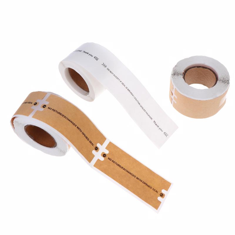 100/150 Stück manipulationssichere Siegelaufkleber Sicherheitsetiketten Siegelbandrolle Diebstahlsicheres Paketversiegelungsband für Versandverpackungen