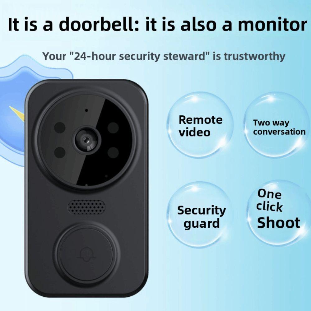 Electronic Cat Eye Visual Intercom Doorbell Night Vision Smart Home Door Bell  Household