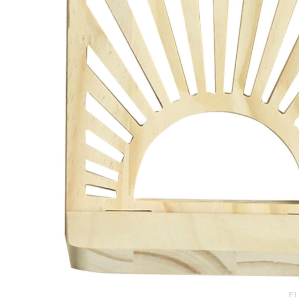 Hanging Shelf Boho Plant Pot Basket Holder Handmade Modern Stand Wood Floating Storage