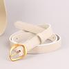 Womens Fashion Genuine Leather Belt Small Size First Layer Cowhide Pin Buckle Pants Decoration