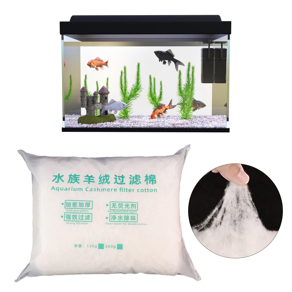 Aquarium Filter Cashmere Cotton Easy Tear Filtration System Filter Cotton Fishtank Water Purification System Efficient
