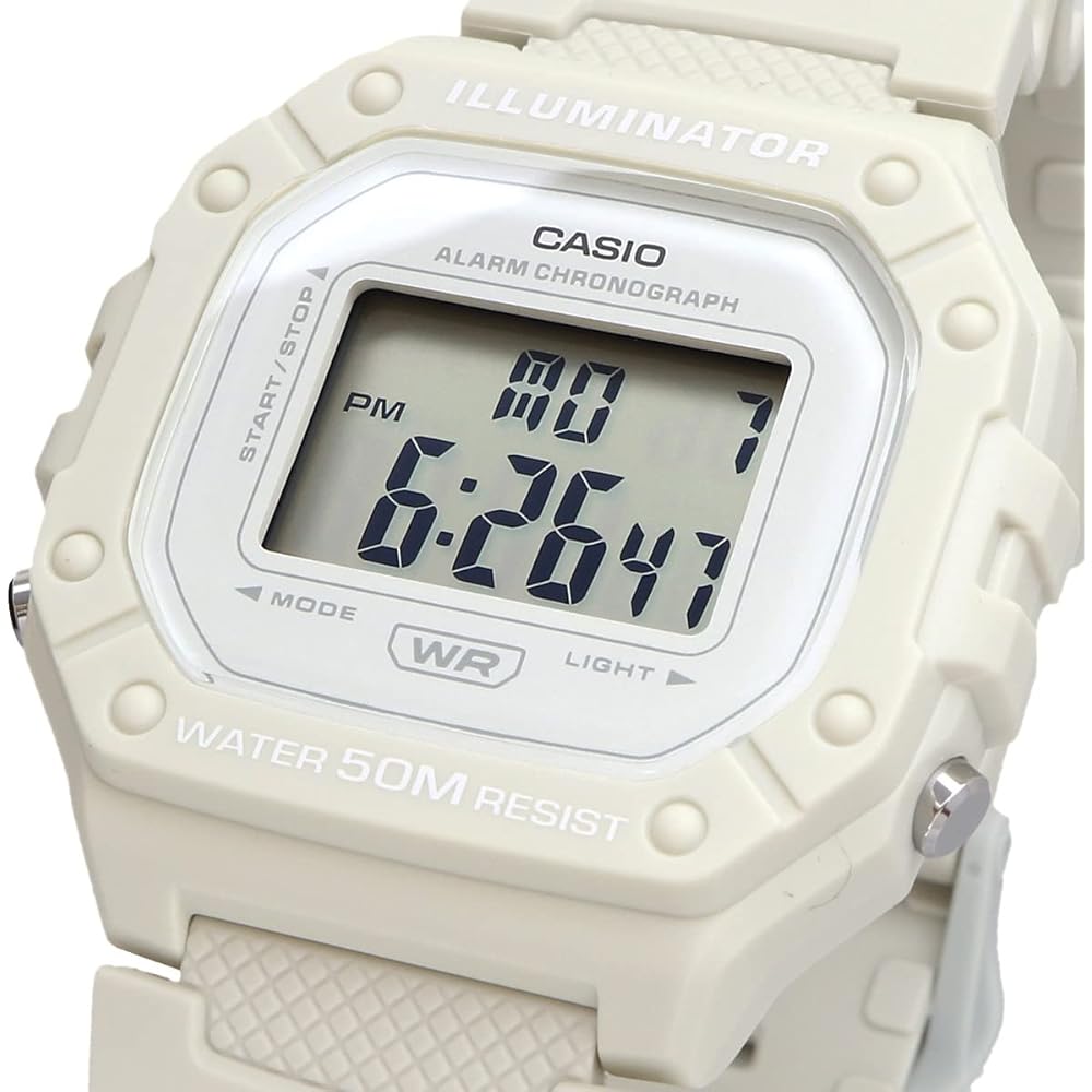 [Casio] CASIO Standard Digital Watch W-218HC-8AV Men's & Women's Cheap Casio Beige Overseas Model [Parallel Import]