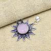 Adorable Pink Chalcedony Gemstone Handmade 925 Sterling Silver Jewelry Pendant Gift For Her