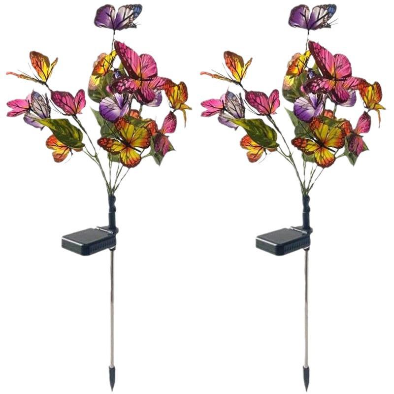 Waterproof LED Solar Butterfly Stake Lights for Outdoor Lawn and Courtyard