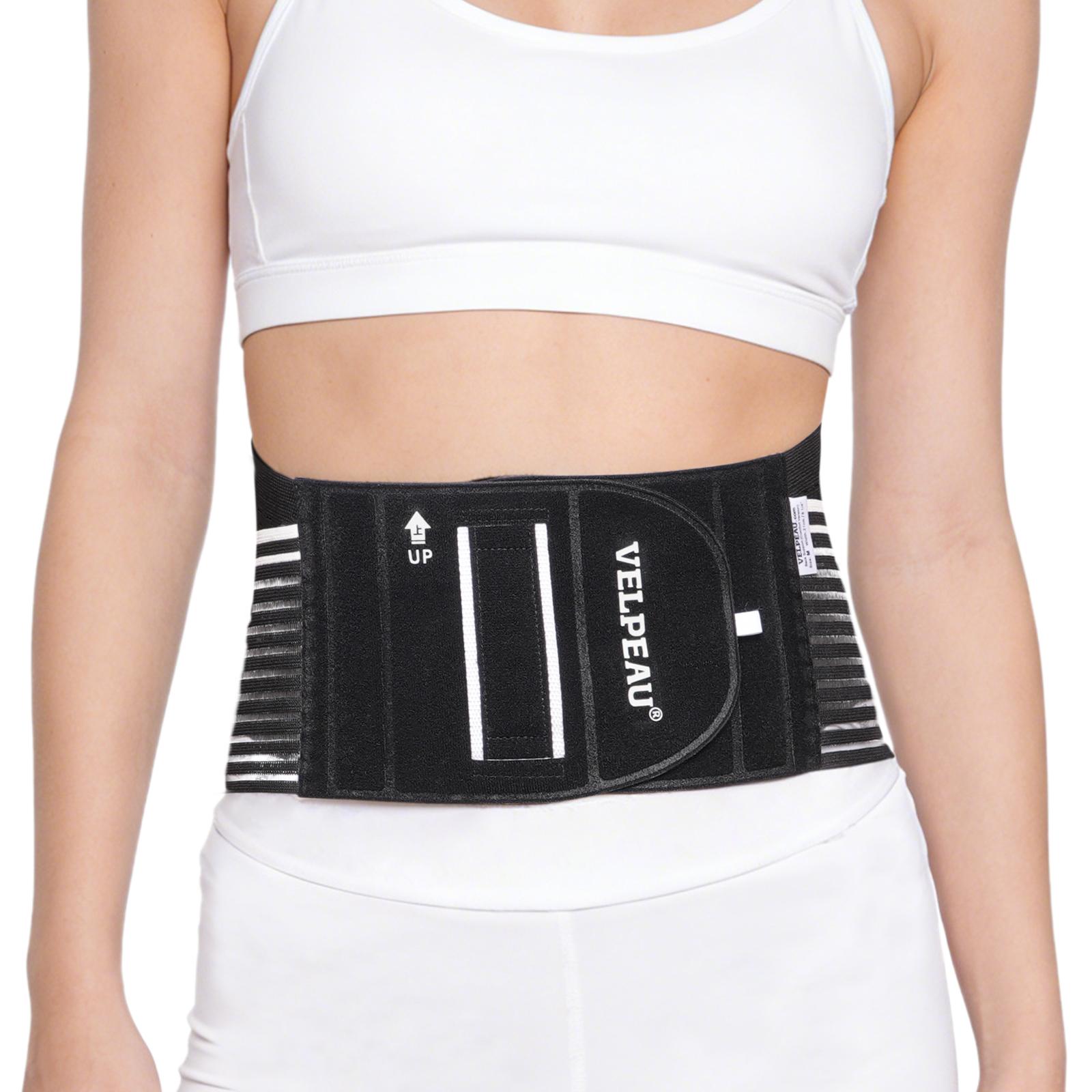 

VELPEAU Lower Back Support Belt for Back Pain Relief, Muscle Spasms, Herniated Disc and Sciatica, Unisex Waist Support Brace X LARGE