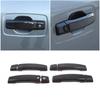 Carbon Fiber ABS Exterior Door Handle Trim Cover For Nissan Titan 2016-