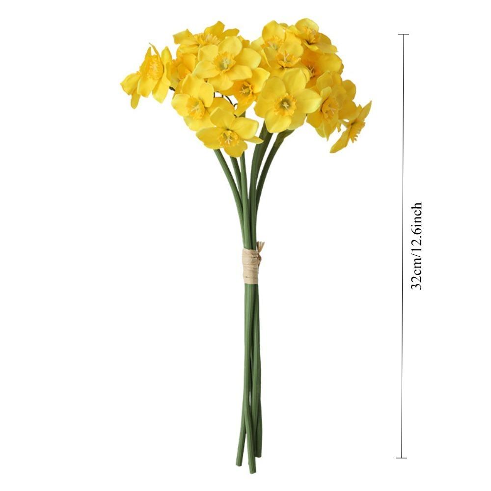 Artificial Flowers Core Content Hand tied Bouquet of Artificial Narcissus Flowers Ideal for Weddings as Handheld Bouquets Also