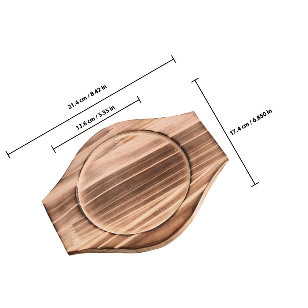 2Pcs Wooden Pot Mat for Hot Pot Multi-Function Casserole Holder Sturdy Heat Resistant Kitchen Accessory Reusable